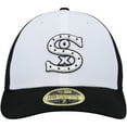 thumbnail image 2 of Men's New Era White/Black Chicago White Sox 2023 On-Field Batting Practice Low Profile 59FIFTY Fitted Hat, 2 of 5