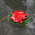 thumbnail image 3 of Unique Bargains 10pcs Garden Ponds Pool Decoration Artificial Lotus Flower Red, 3 of 7