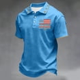 thumbnail image 4 of Men's USA 250th Anniversary Polo Shirt We The People Patriotic Flag Short Sleeve Golf Tee, 4 of 6