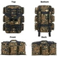 thumbnail image 3 of LuckySunDecorQZ 55L luggage bag with compartments and straps, suitable for men, large-sized sports and fitness luggage bag, suitable for weekend travel and camping (Camo Tan), 3 of 15