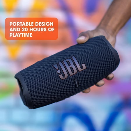 JBL Charge 5 Portable Waterproof Speaker with Powerbank, Red