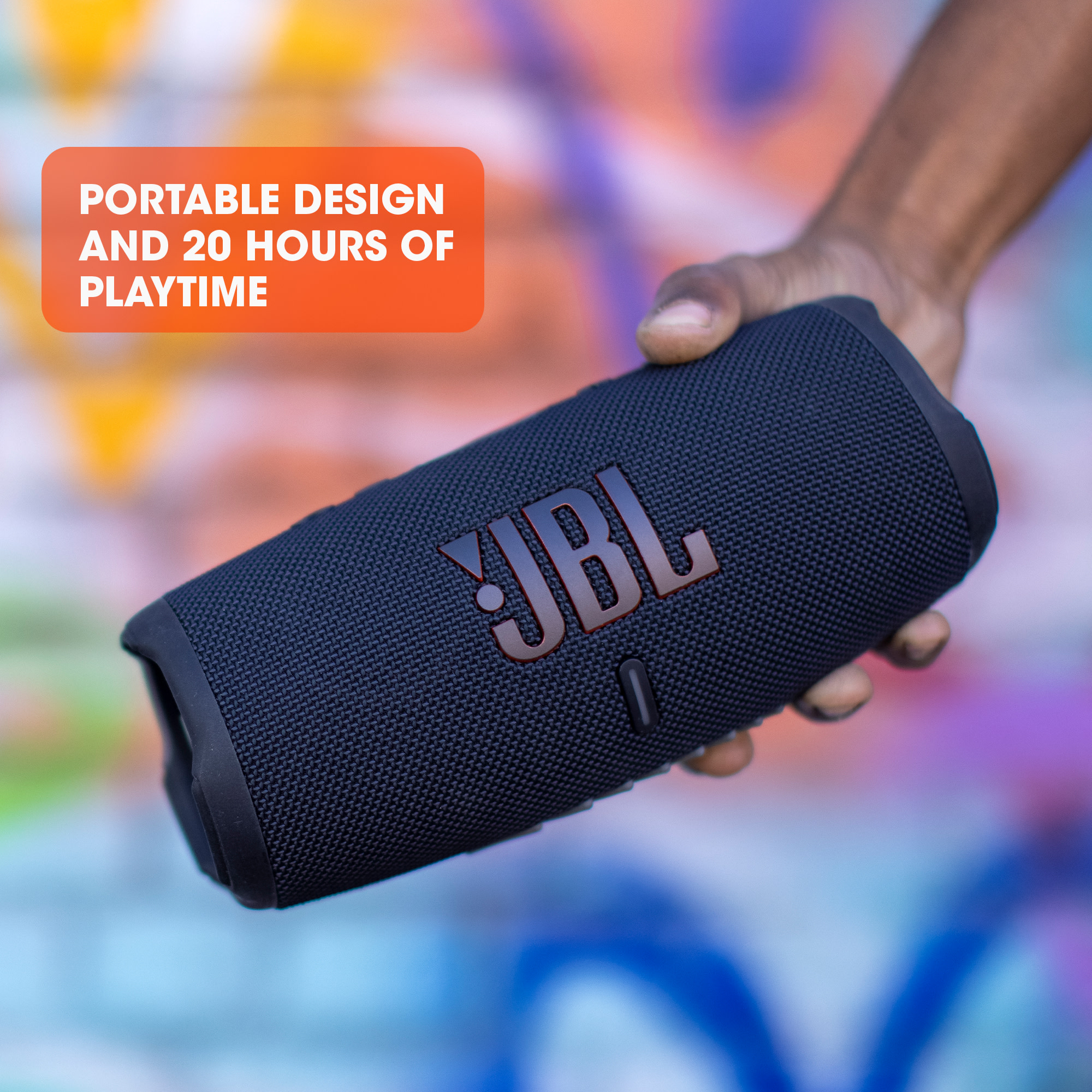JBL Charge 5 Portable Waterproof Bluetooth Speaker Black photo 3