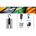 thumbnail image 2 of Belt Tie Rack Black Adjustable Tie Hanger 360 Degree Rotation Bow Tie Rack Hanger Belt Scarves Hook Hanger Organizer Non-Slip Clips Holder 11.4 * 5.1in, 2 of 8