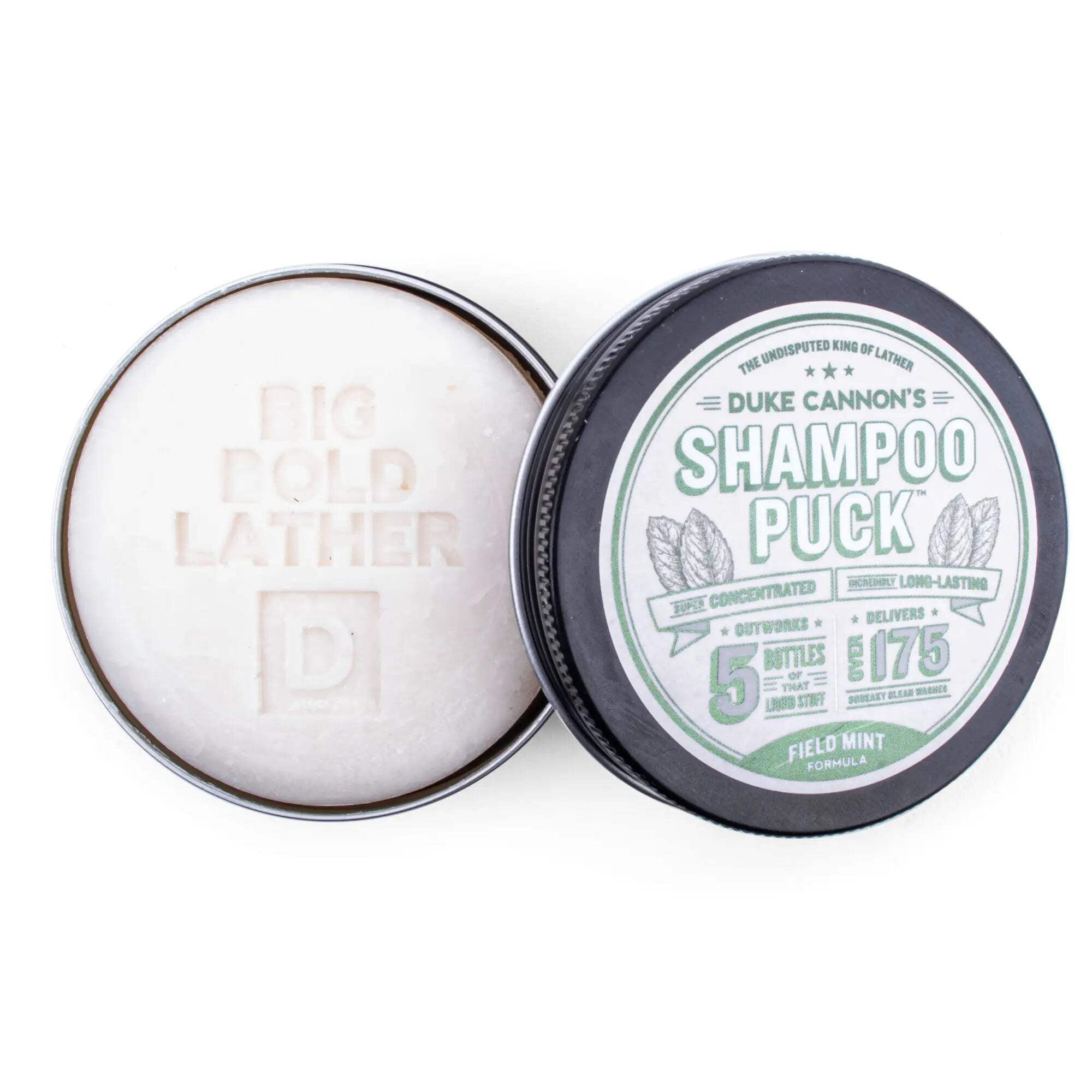 Duke Cannon Shampoo Puck Solid Shampoo: Field Mint, 4.5 oz. 1 PACK
