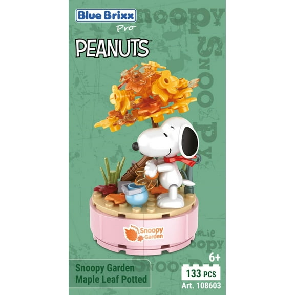 Bluebrixx Snoopy Garden Maple Leaf Potted Set 108603