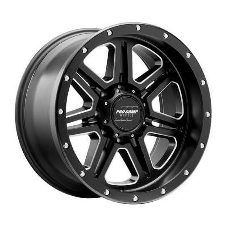 Pro Comp Wheels Apex Black Wheel with Painted (20 x 10. inches /6