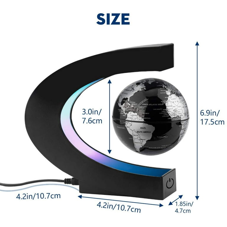 Magnetic Levitation Floating Globe C Shape