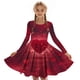 thumbnail image 3 of Vestidos de Manga Larga de las Niñas Tamaño 7-8 Elástico un Vestido de Patinador de Línea, Cuello Redondo Casual para la Fiesta Del Recital de la Escuela, 3 of 6
