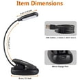 thumbnail image 7 of LEPOWER Clip on Book Light, Reading Light, Battery & USB Operated, Bed Light for Kids, Bookworms, Students, Black, 7 of 7