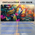thumbnail image 3 of 1 Pcs 2D Flat License Plate Covers & Frames, Butterfly on Flowers For Decorative Front, Waterproof For Decoration Aluminum License Plate Covers & Frames Cover For Men Women, 12" X 6", 3 of 7