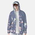 thumbnail image 2 of Kdxio Watercolor Flowers Butterfly Print Women Men Sun Protection UPF 50+ Jackets Zip Up Long Sleeve Hoodie Hiking Lightweight with Pockets, 2 of 7