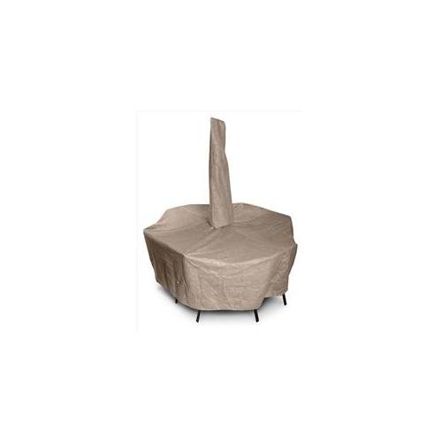 KoverRoos KoverRoos III Taupe Oval / Rectangle Dining Set Cover with Umbrella Hole