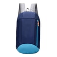 thumbnail image 3 of Mochila de viaje para senderismo, de nailon, color azul oscuro, esencial para viajes, resistente al agua. Azul profundo, 3 of 9