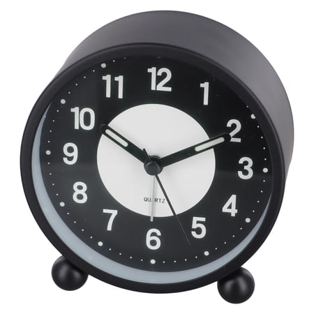 Battery Operated Clock Glow-in-the-Dark Alarm Clock Bedroom Children's Table Easy To Set Glow-in-the-Dark Dial