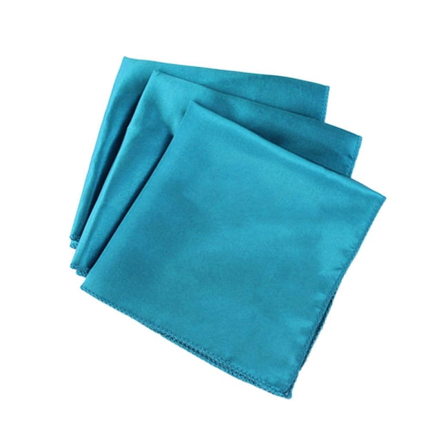 10 Piezas 30 * 30 Cm Servilleta de Tela de Poliéster Vajilla Centro de Accesorios de Boda 4 Baoblaze Pañuelo para hombre Pañuelo