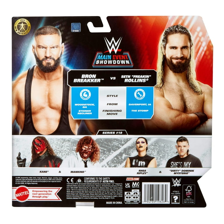 WWE Seth Rollins Action Figure, Main Event Series #156 6