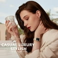 thumbnail image 2 of KOMI Metal Band Compatible with Apple Watch Band 40mm 38mm 41mm 45mm 44mm 42mm 49mm for Women Men, Stainless Steel Milanese Mesh Loop Magnetic Wristbands for iWatch Series 9 8 7 6 5 4 3 2 1 SE Ultra, 2 of 8