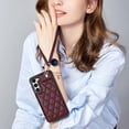 thumbnail image 4 of Wallet Cover for Samsung Galaxy S23, with Wrist Strap Card Holder Magnetic Snap Back PU Leather Credit Card Slots Stand Classic Phone Case Cover for Samsung Galaxy S23, Winered, 4 of 7