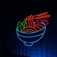 thumbnail image 2 of Glowneon Ramen Bowl Neon Signs, Noodle Restaurant Wall Decor, 2 of 4
