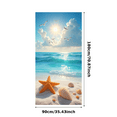 thumbnail image 4 of Starfish Beach Banner Shells Seaside Ocean Scene Vacation for Summer Party Coastal Decor Outdoor Beach Gathering, 4 of 6