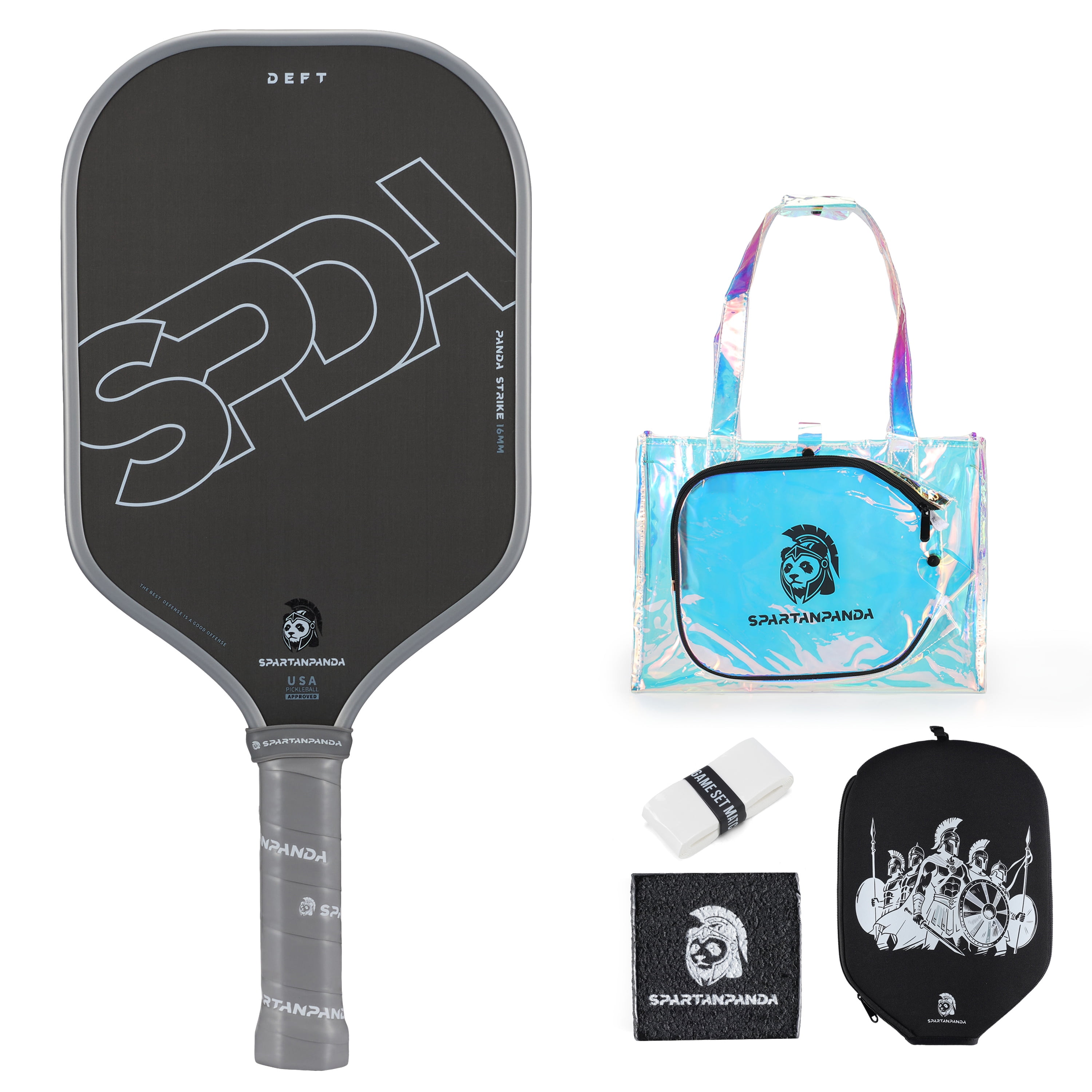 Professional Pickleball Paddle , T700 Carbon Fiber, 16mm Elongated Lightweight Edge Pickle-Ball Racket for Pro Control Players