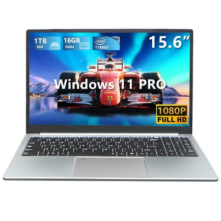 KUU Gaming Laptop, 15.6" Full HD, Intel Core i7, Iris Xe Graphics, 16GB DDR4 1TB SSD, Fingerprint Reader, Backlit Keyboard, Wi-Fi 6, Windows 11 Pro