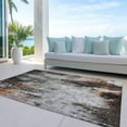 thumbnail image 6 of Addison Rugs Chantille Indoor/Outdoor Transitional Abstract Gray Washable Rectangle Rug, 9' x 12', 6 of 6