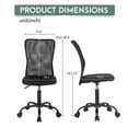 thumbnail image 3 of PayLessHere Home Office Chair - Ergonomic Mesh Desk Chair w/Lumbar Support, Black, 3 of 7