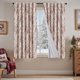 thumbnail image 1 of Cortinas Jinchan Blackout de lino floral, 160 x 160 cm, Navidad, 1 of 8