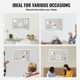 thumbnail image 6 of VEVOR 30"x20" White Cork Board with Linen Surface – Stylish Wall-Mounted Bulletin Board for Home, School, Office – Elegant & Functional Noticeboard, 6 of 9