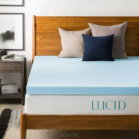 Lucid 3  Memory Foam Mattress Topper  Twin