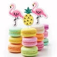 thumbnail image 2 of Big Dot of Happiness Pink Flamingo - Party Like a Pineapple - Tropical Summer DIY Shaped Party Cut-Outs - 24 Count, 2 of 5