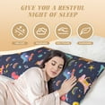 thumbnail image 4 of Disketp Cartoon Dinosaur Print Body Pillow Cover - Super Soft 20x54 Body Pillow Case,Long Side Hidden Zipper, 4 of 8