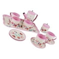 thumbnail image 1 of Ensemble de Thé de l'Après-midi 12 Pcs, Jeu de Rôle en Étain pour Enfants, 1 of 9