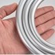thumbnail image 4 of Manguera de ducha, tubo de PVC plateado para un suministro de agua confiable, compresible y flexible, a prueba de óxido, 4 of 5