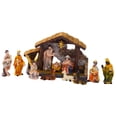 thumbnail image 2 of Colección de decoración de belén navideño, decoración tradicional de mesa, escena del nacimiento de Jesús para hogar, repisa, escritorio de oficina, 2 of 8