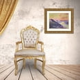 thumbnail image 3 of Van Rysselberghe, Theo 14x12 Gold Ornate Wood Framed with Double Matting Museum Art Print Titled - Sunset at Ambleteuse, Pas De Calais, 3 of 4