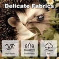 thumbnail image 3 of Hedgehog Velvet Throw Pillow Covers Set of 2 - 16x16, 18x18, 20x20 Inches - Unique Patterns - Bed Pillow Inserts Included for Various Occasions, 3 of 6
