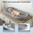 thumbnail image 5 of Baby Changing Pad, Caveen Lightweight and Portable Changing Station for Diaper Change and Dresser, with Safety Restraint Belt, Waterproof ,Dark Grey, 5 of 9