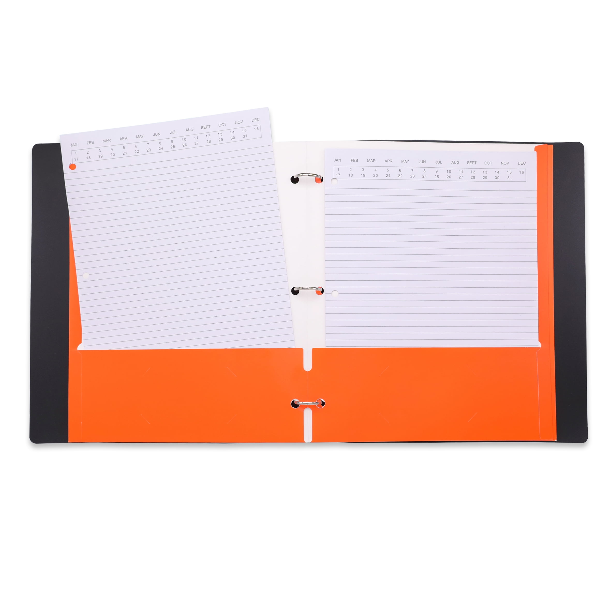 (2 pack) Pen + Gear Two Pocket Paper Portfolios, 50 Count, Orange, Letter Size