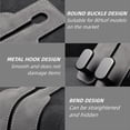 thumbnail image 3 of 2 Uds. Gancho Doble para Respaldo de Asiento de Coche, Gancho para Respaldo de Asiento Personalizado para Accesorios de Vehículos, Colgador de Gancho de Metal Interior Negro, 3 of 5