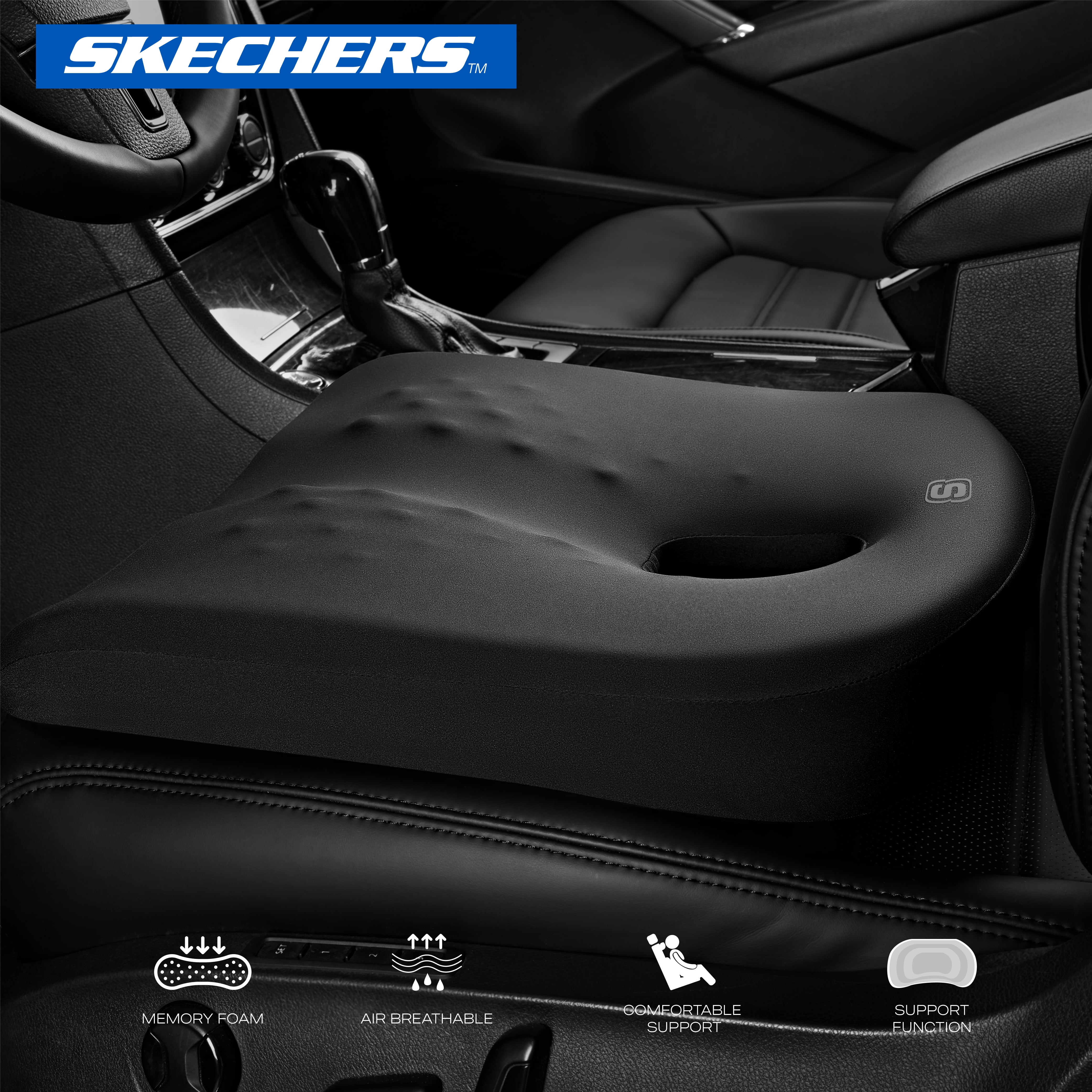 Skechers Donut Comfort Memory Foam Seat Cushion - Universal Fit, 24CU23