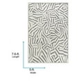 thumbnail image 3 of Livabliss Wool Rugs for Living Room, 5x7 Brook Modern Cream Area Rug, Bedroom Dining Room Home Decor Handmade Carpet (5' x 7'6"), 3 of 8