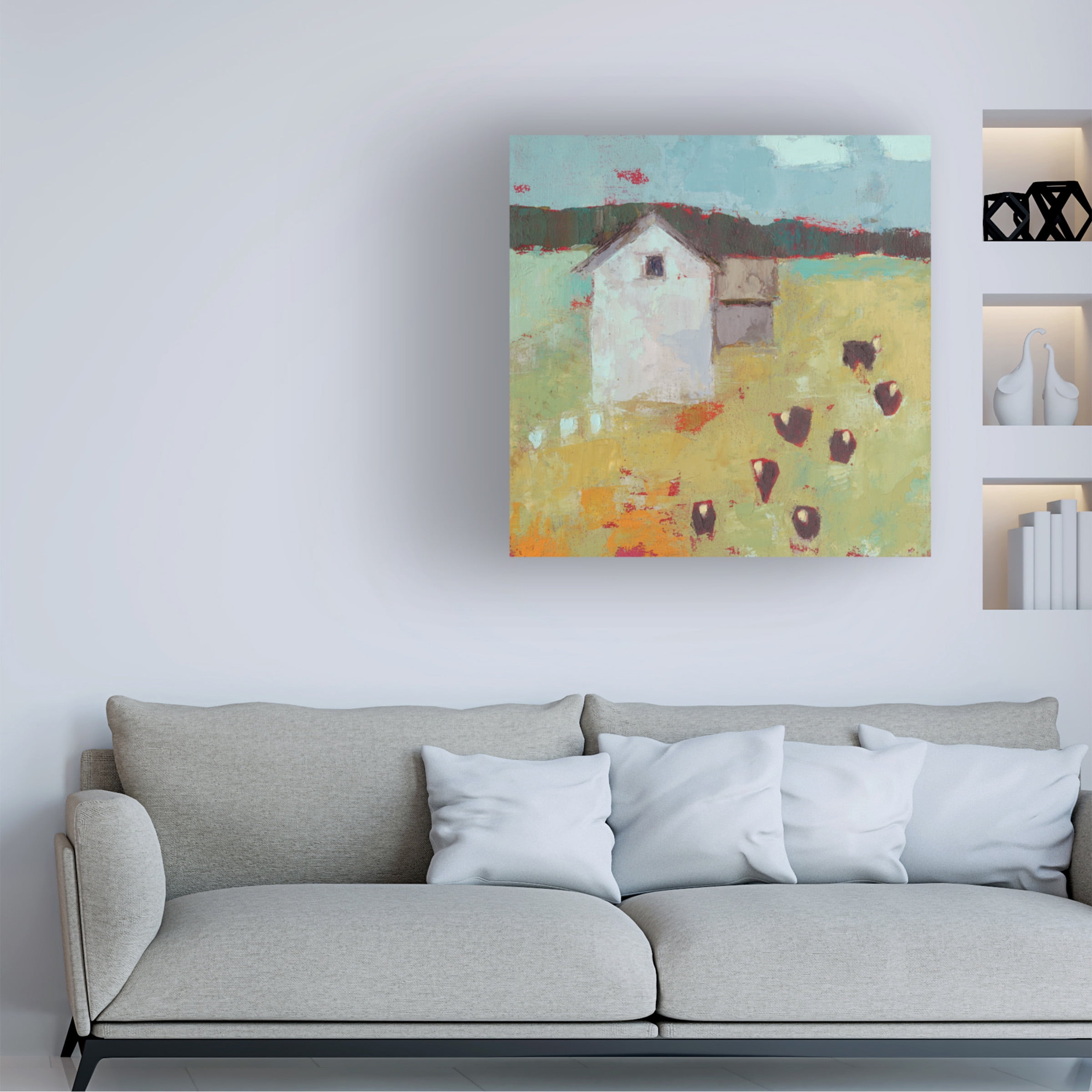 Sue Jachimiec 'Potosi Barn' Canvas Art