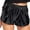 Black, variant on WTXUE Soffe Shorts for Women, Casual Women's Soft Stretchy High Waisted Solid Color Pocket Shiny Leather Shorts Women Quick Drying Solid Pants, Short, Hot Pink