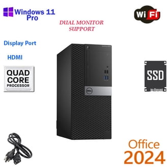 Dell Refurbished Desktop Computer, Intel Core i7, 16GB RAM, 512GB
