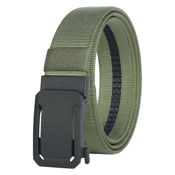 Mens Tactical Nylon Belts Casual Stretch Wide Belt for Hiking Rigger Work Simple Stylish Versatile Waistband Army Green One Size