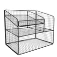 thumbnail image 7 of HONMEET Metal Desk Organizer with Phone Stand, 3-Tier Black Document and Paper Sorter for Office and Home Use, 7 of 7