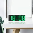 thumbnail image 5 of Gmluru Digital Clocks Digital Alarm Clock Simples LED Large Digital Display Fashion Alarm Clock Fully Functional Desktop Bedside Study Kitchen Clock White Frame, 5 of 8