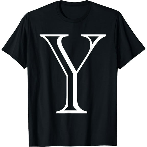 The Letter Y Classic Style Capital Alphabet Monogram Initial T-Shirt